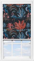 Main display image for BlocOut™ product with Heron and Bromelia Dark Blackout fabric